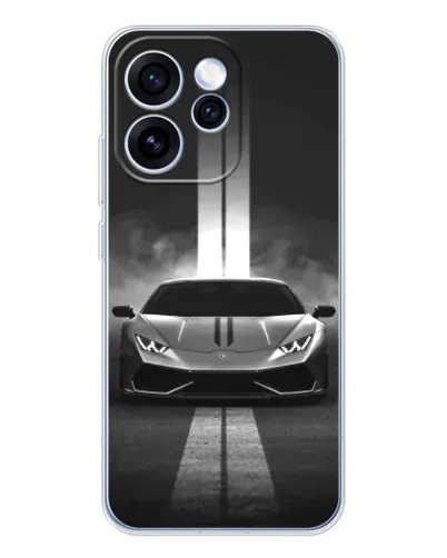 Чехол для OPPO Reno 15 Pro с картинкой «Lamborghini симметрия дорог»