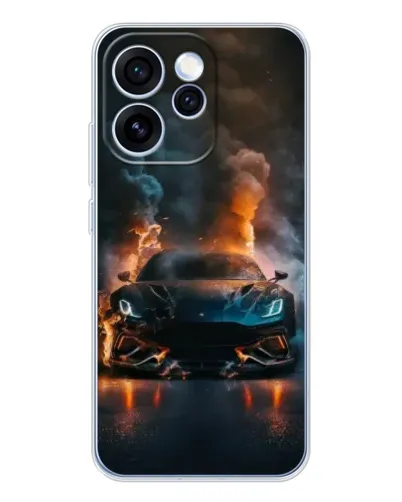Чехол для OPPO Reno 15 Pro с картинкой «Lamborghini дымная эстетика»