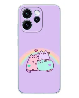 Чохол для OPPO Reno 15 Pro з картинкою «Веселкові Пушини» Чохол для OPPO Reno 15 Pro з картинкою «Веселкові Пушини»