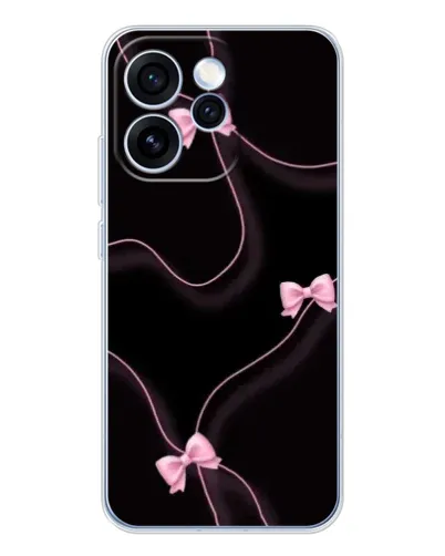 Чехол для OPPO Reno 15 Pro с картинкой «Розовые ленты» Чехол для OPPO Reno 15 Pro с картинкой «Розовые ленты»