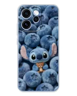 Чехол для OPPO Reno 15 Pro с картинкой «Стич и голубика» Чехол для OPPO Reno 15 Pro с картинкой «Стич и голубика»