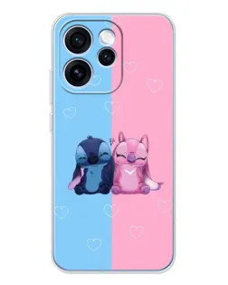 Чехол для OPPO Reno 15 Pro с картинкой «Stitch и Angel Love» Чехол для OPPO Reno 15 Pro с картинкой «Stitch и Angel Love»