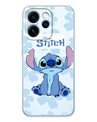 Чехол для OPPO Reno 15 Pro с картинкой «Stitch среди цветов» Чехол для OPPO Reno 15 Pro с картинкой «Stitch среди цветов»