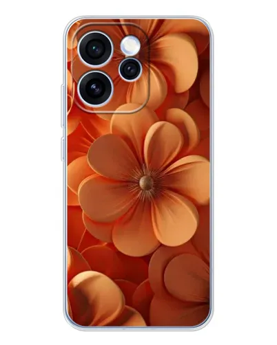 Чехол для OPPO Reno 15 Pro с картинкой «Оранжевый макро цветок» Чехол для OPPO Reno 15 Pro с картинкой «Оранжевый макро цветок»