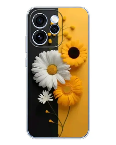 Чехол для OPPO Reno 15 Pro с картинкой «Подсолнух и ромашка» Чехол для OPPO Reno 15 Pro с картинкой «Подсолнух и ромашка»