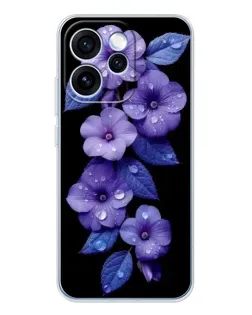 Чохол для OPPO Reno 15 Pro з картинкою «Фіолетові квіти з росою» Чохол для OPPO Reno 15 Pro з картинкою «Фіолетові квіти з росою»