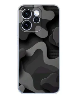 Чехол для OPPO Reno 15 Pro с картинкой «Темный абстрактный камуфляж» Чехол для OPPO Reno 15 Pro с картинкой «Темный абстрактный камуфляж»