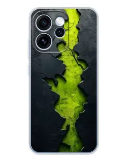 Чехол для OPPO Reno 15 Pro с картинкой «Салатовый разлом скалы» Чехол для OPPO Reno 15 Pro с картинкой «Салатовый разлом скалы»
