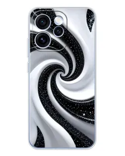 Чехол для OPPO Reno 15 Pro с картинкой «Черно-белая спираль» Чехол для OPPO Reno 15 Pro с картинкой «Черно-белая спираль»