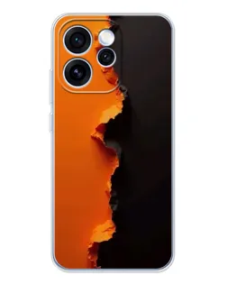 Чехол для OPPO Reno 15 Pro с картинкой «Оранжевый разлом»