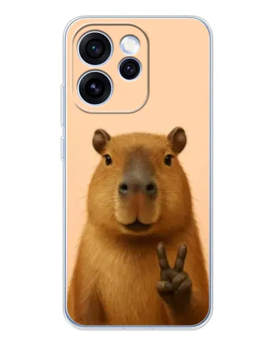 Чехол для OPPO Reno 15 Pro с картинкой «Капибара виктория»