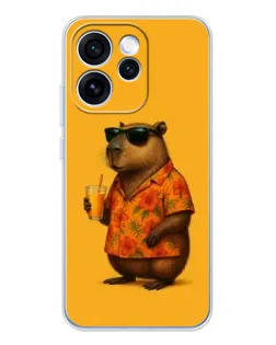 Чехол для OPPO Reno 15 Pro с картинкой «Капибара на отдыхе»