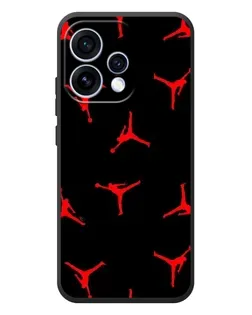 Чехол для OPPO Reno 15 с картинкой «Jordan Red Pattern» Чехол для OPPO Reno 15 с картинкой «Jordan Red Pattern»
