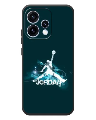 Чехол для OPPO Reno 15 с картинкой «Jordan Blue Fire» Чехол для OPPO Reno 15 с картинкой «Jordan Blue Fire»