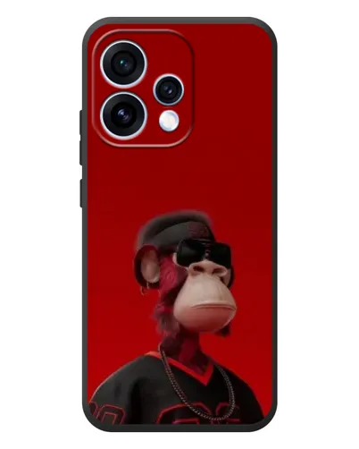 Чехол для OPPO Reno 15 с картинкой «Bored Ape в красном»