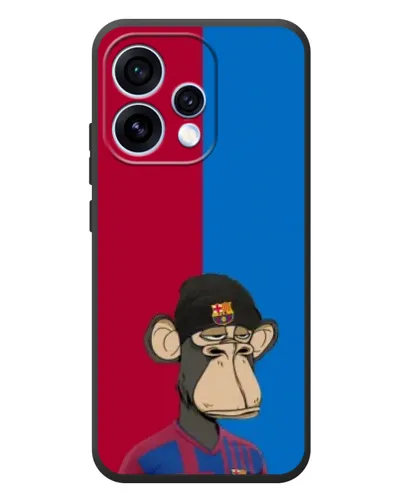 Чехол для OPPO Reno 15 с картинкой «Bored Ape — фанат Барсы»
