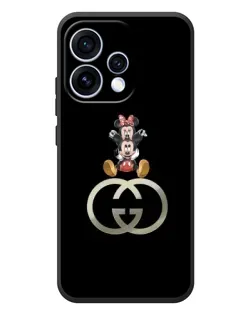 Чехол для OPPO Reno 15 с картинкой «Минни Маус на лого»