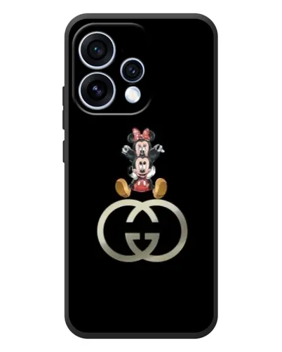 Чехол для OPPO Reno 15 с картинкой «Минни Маус на лого»