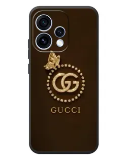 Чехол для OPPO Reno 15 с картинкой «Gucci — золотая бабочка»