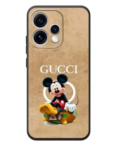 Чехол для OPPO Reno 15 с картинкой «Микки Маус Gucci — крафт»