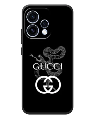 Чехол для OPPO Reno 15 с картинкой «Gucci — серебряная змея»
