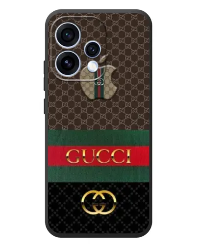 Чехол для OPPO Reno 15 с картинкой «Gucci — брендированный десерт»