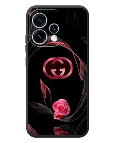 Чехол для OPPO Reno 15 с картинкой «Gucci — неоновая роза»