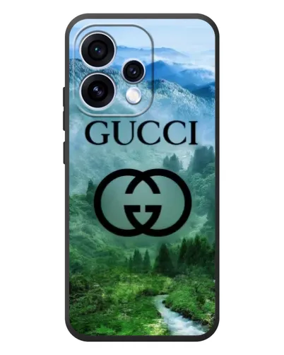 Чехол для OPPO Reno 15 с картинкой «Gucci — горный пейзаж»