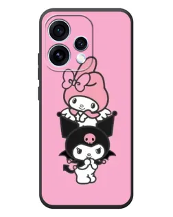 Чехол для OPPO Reno 15 с картинкой «My Melody и Kuromi» Чехол для OPPO Reno 15 с картинкой «My Melody и Kuromi»