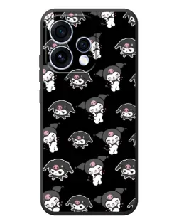 Чехол для OPPO Reno 15 с картинкой «Черный паттерн Kuromi» Чехол для OPPO Reno 15 с картинкой «Черный паттерн Kuromi»