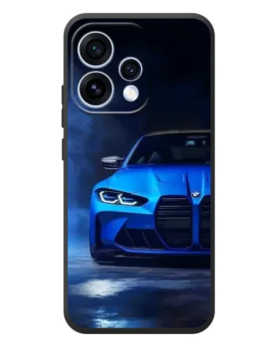 Чехол для OPPO Reno 15 с картинкой «Голубая BMW M4» Чехол для OPPO Reno 15 с картинкой «Голубая BMW M4»