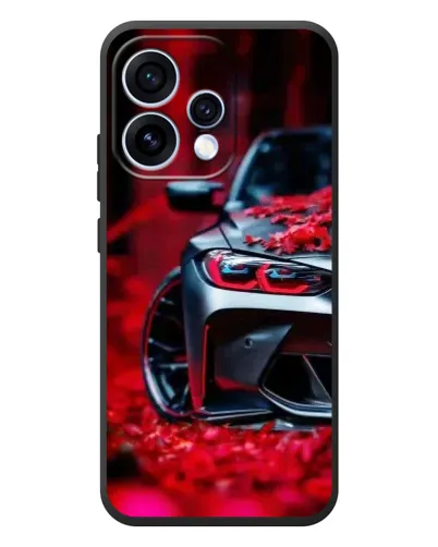 Чехол для OPPO Reno 15 с картинкой «Спортивная BMW и цветы» Чехол для OPPO Reno 15 с картинкой «Спортивная BMW и цветы»