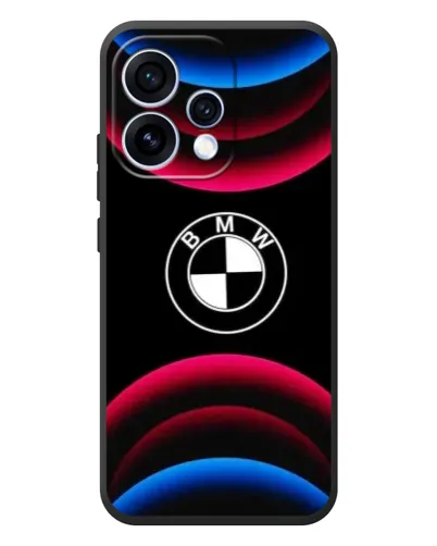 Чехол для OPPO Reno 15 с картинкой «Логотип BMW и неоновые дуги» Чехол для OPPO Reno 15 с картинкой «Логотип BMW и неоновые дуги»