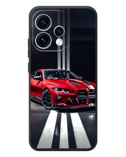 Чехол для OPPO Reno 15 с картинкой «Красная BMW на дороге» Чехол для OPPO Reno 15 с картинкой «Красная BMW на дороге»