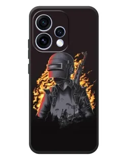 Чехол для OPPO Reno 15 с картинкой «PUBG — огненный силуэт» Чехол для OPPO Reno 15 с картинкой «PUBG — огненный силуэт»