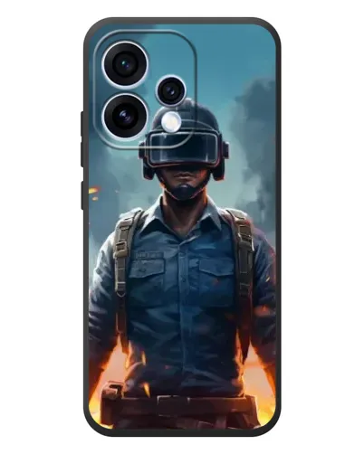 Чехол для OPPO Reno 15 с картинкой «PUBG — реалистичный герой»