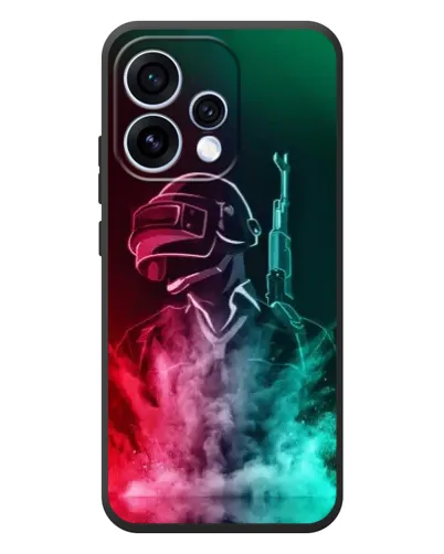 Чехол для OPPO Reno 15 с картинкой «PUBG — огненный воин»