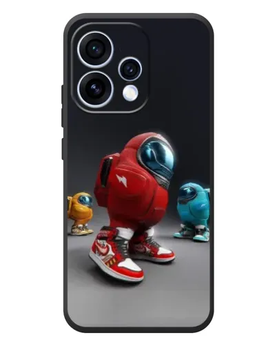 Чехол для OPPO Reno 15 с картинкой «Among Us — 3D стиль» Чехол для OPPO Reno 15 с картинкой «Among Us — 3D стиль»