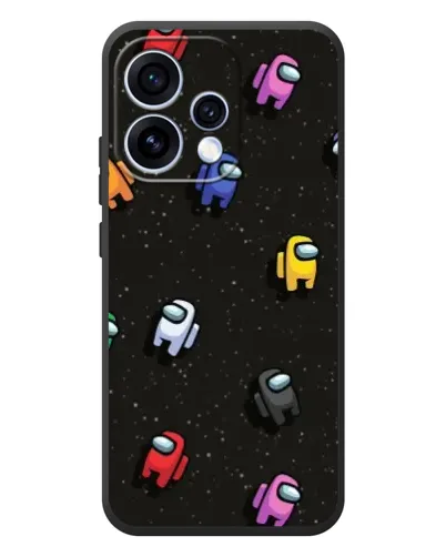 Чехол для OPPO Reno 15 с картинкой «Космический паттерн Among Us» Чехол для OPPO Reno 15 с картинкой «Космический паттерн Among Us»