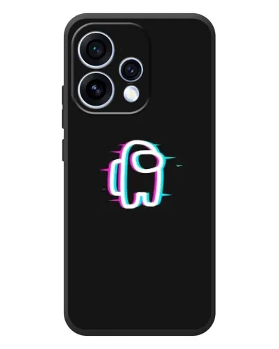Чехол для OPPO Reno 15 с картинкой «Among Us неон» Чехол для OPPO Reno 15 с картинкой «Among Us неон»