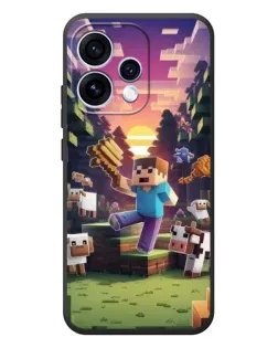 Чехол для OPPO Reno 15 с картинкой «Стив на ферме» Чехол для OPPO Reno 15 с картинкой «Стив на ферме»