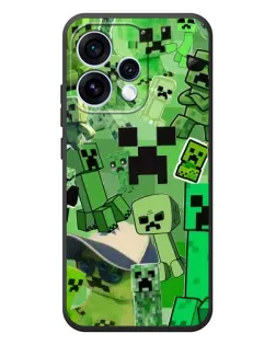 Чехол для OPPO Reno 15 с картинкой «Криперы Minecraft» Чехол для OPPO Reno 15 с картинкой «Криперы Minecraft»