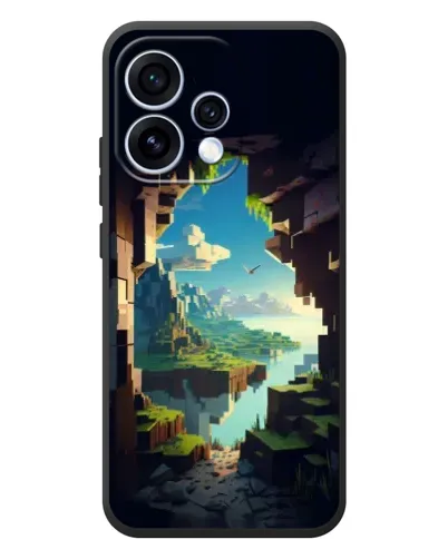 Чехол для OPPO Reno 15 с картинкой «Вид из пещеры»