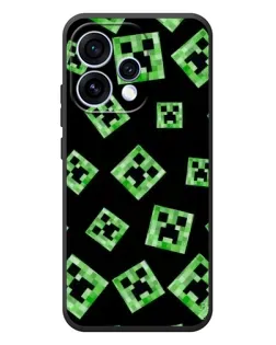 Чехол для OPPO Reno 15 с картинкой «Паттерн с криперами» Чехол для OPPO Reno 15 с картинкой «Паттерн с криперами»