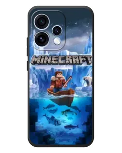 Чехол для OPPO Reno 15 с картинкой «Minecraft ледяной мир» Чехол для OPPO Reno 15 с картинкой «Minecraft ледяной мир»