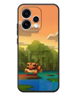 Чехол для OPPO Reno 15 с картинкой «Майнкрафт закат солнца» Чехол для OPPO Reno 15 с картинкой «Майнкрафт закат солнца»