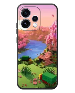 Чехол для OPPO Reno 15 с картинкой «Розовое дерево Minecraft» Чехол для OPPO Reno 15 с картинкой «Розовое дерево Minecraft»