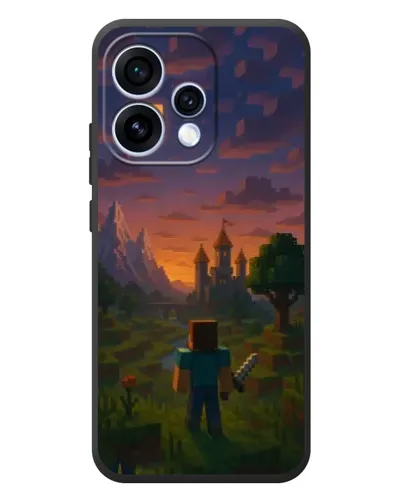 Чехол для OPPO Reno 15 с картинкой «Стив у башни»