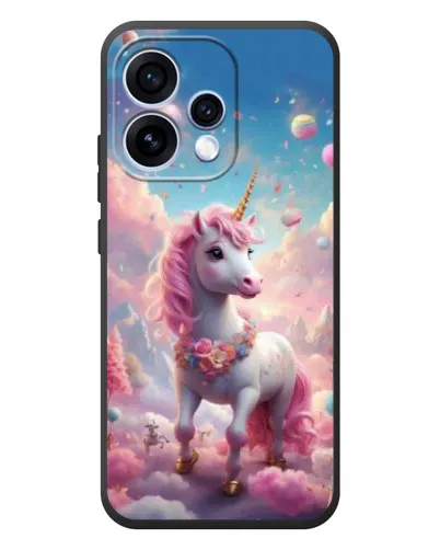 Чехол для OPPO Reno 15 с картинкой «Единорог среди облаков» Чехол для OPPO Reno 15 с картинкой «Единорог среди облаков»