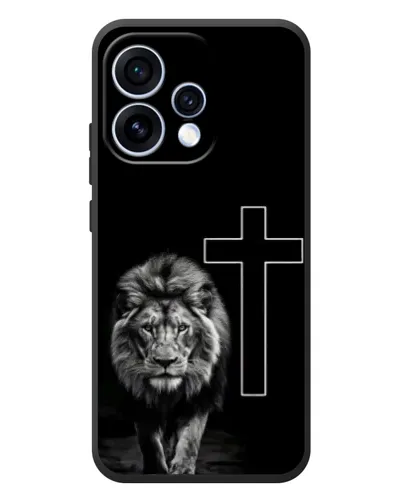 Чехол для OPPO Reno 15 с картинкой «Лев и Крест»